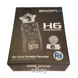 Zoom H6 24-Bit 96kHz WAV/MP3 Handy Audio Recorder withUSB Computer Interface