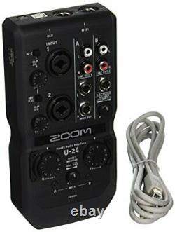 Zoom U-24 Handy Audio Interface, 2-Channel Portable USB Audio Interface, 2 Combo